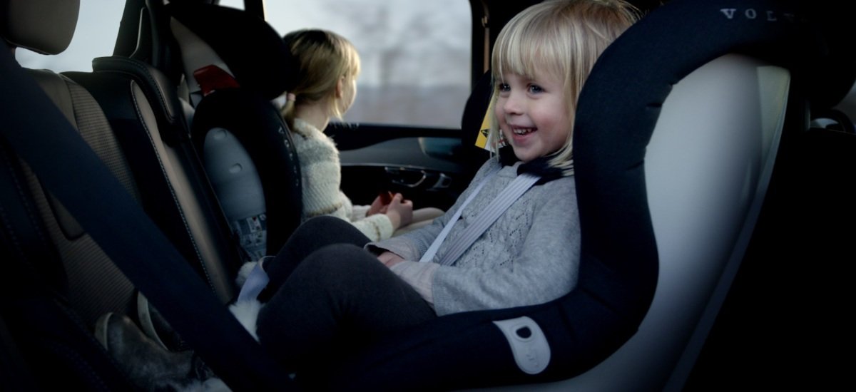 Rear-Facing Child Seat in Volvo

