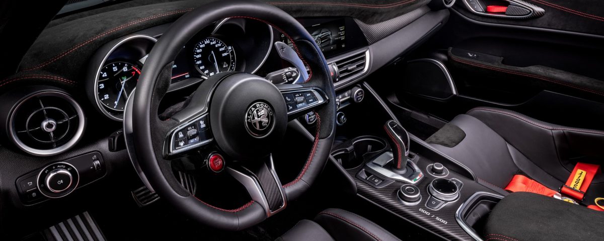 Interior view of car