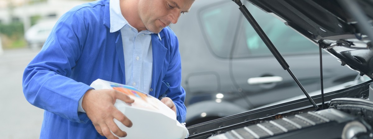 refilling car fluids