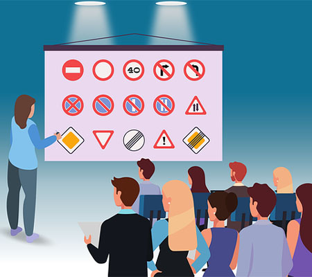 visual leanring driving theory test