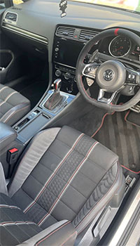 interior of a clean car