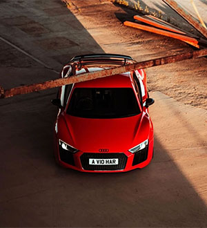 Image of Red Audi