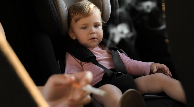 Smokng in cars with children