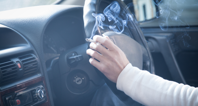 Is it illegal to smoke and drive?