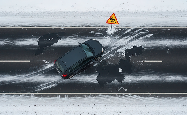 car skidding