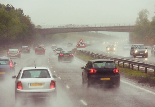 driving in the rain