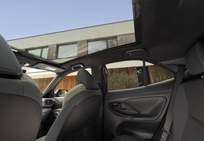 2026 Yaris Cross Interior Panoramic Roof