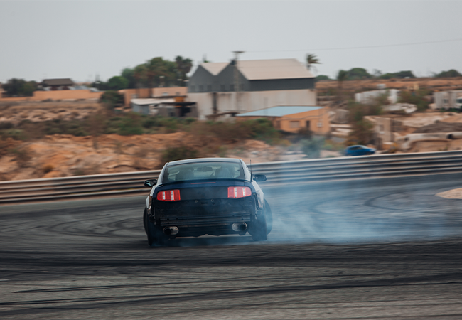 Race car cornering