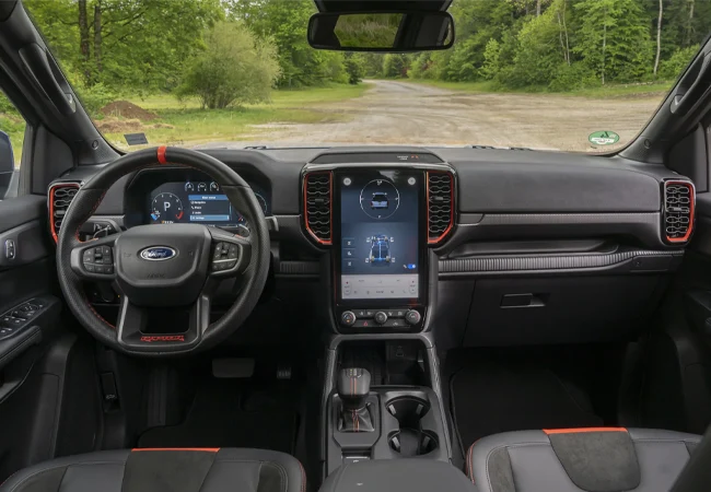 Smart Connecting Ford Ranger Raptor interior