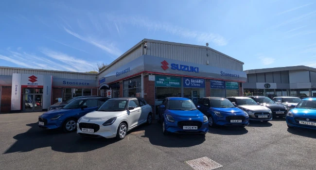 Exterior of a Suzuki car dealership