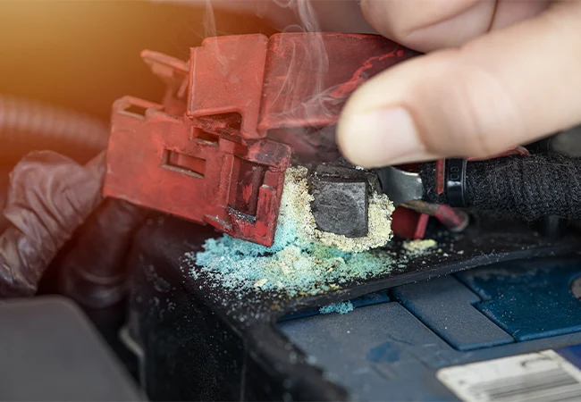 signs of an overheating car battery