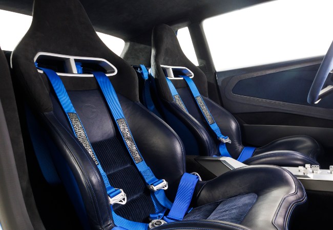 Interior shot of the new Renault 9 Concept bucket seats