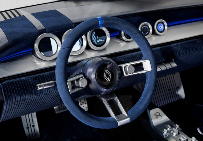 Interior shot of the new Renault 9 Concept dashboard