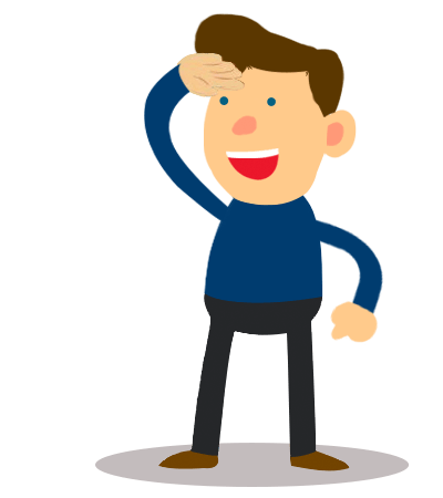 cartoon man